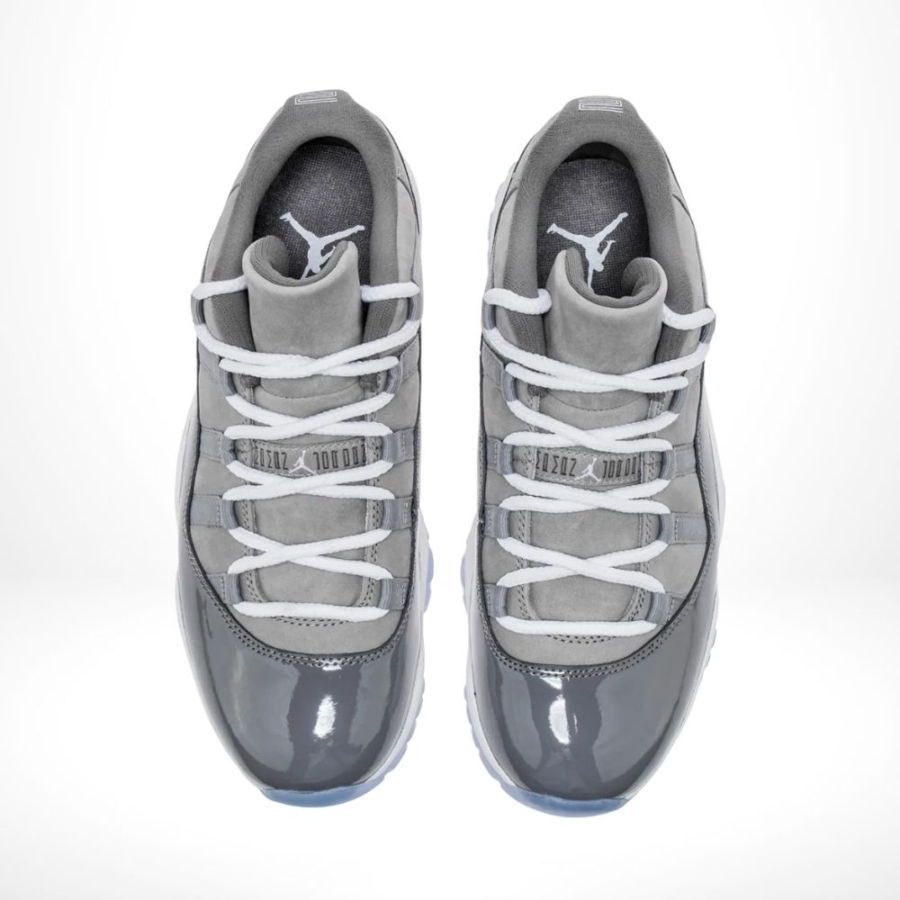 Top-down view of the Air Jordan 11