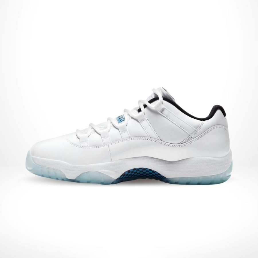Medial side view of the Air Jordan 11