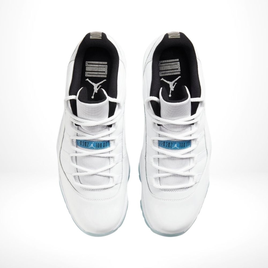 Top-down view of the Air Jordan 11