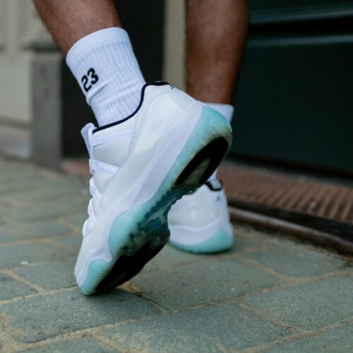 On-foot of the Air Jordan 11