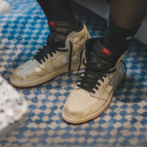 On-foot of the Air Jordan 1