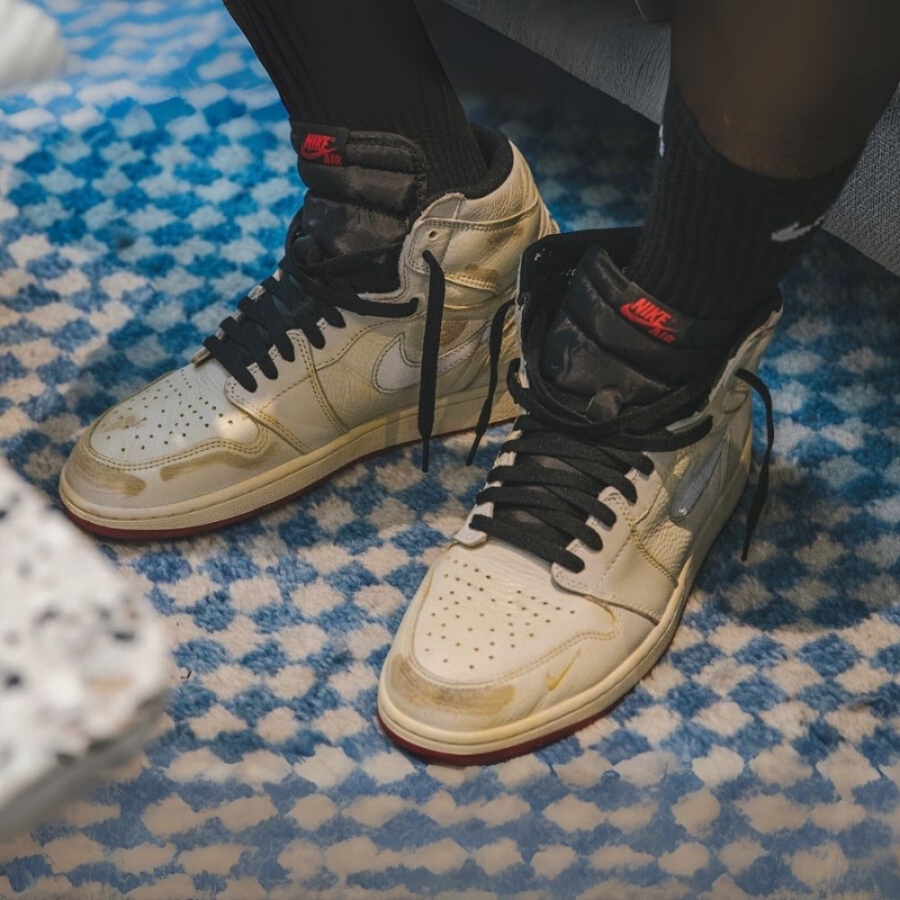 On-foot of the Air Jordan 1