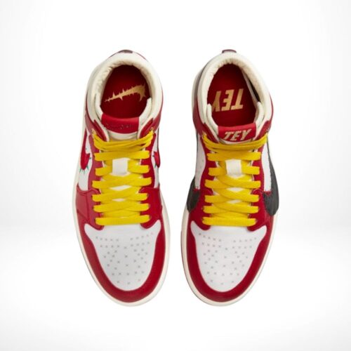 Top-down view of the Air Jordan 1