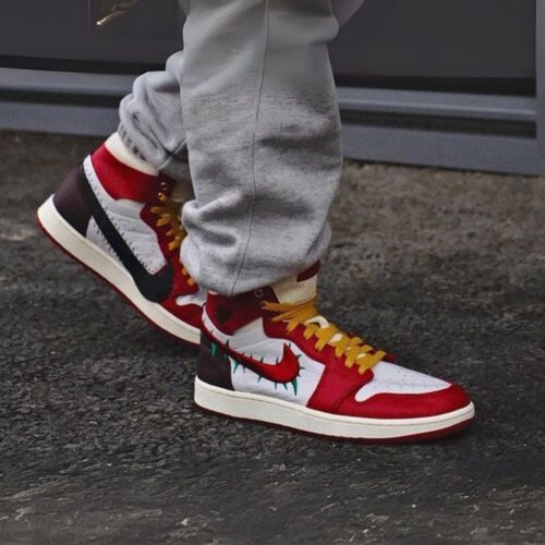 On-foot of the Air Jordan 1