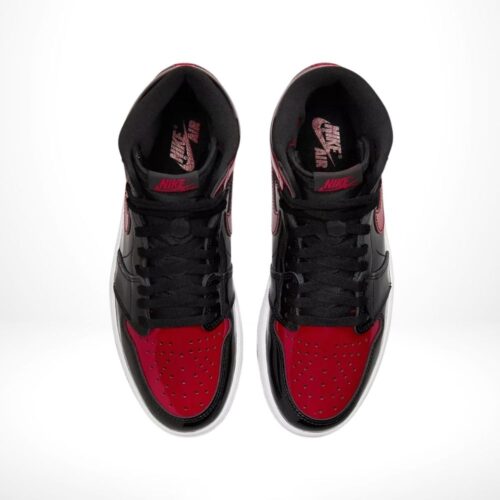 Top-down view of the Air Jordan 1