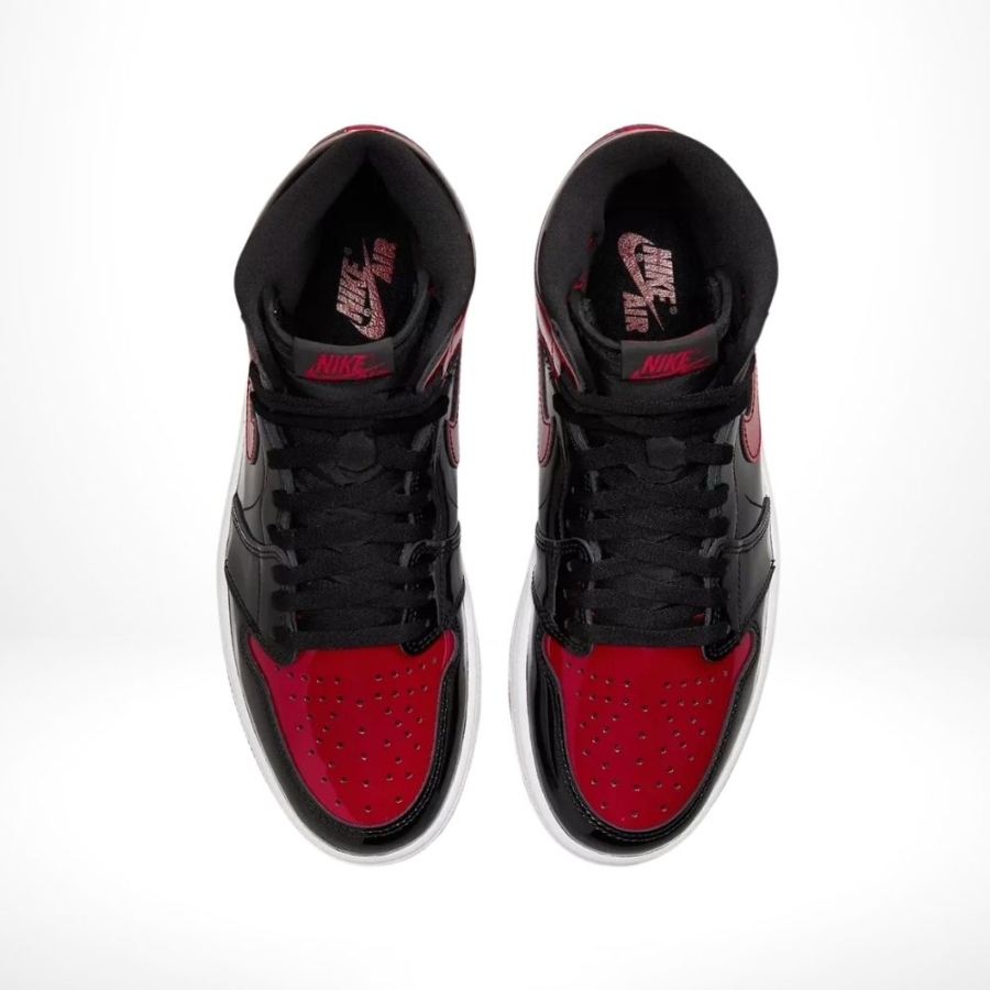 Top-down view of the Air Jordan 1