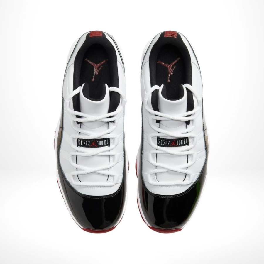 Top-down view of the Air Jordan 11