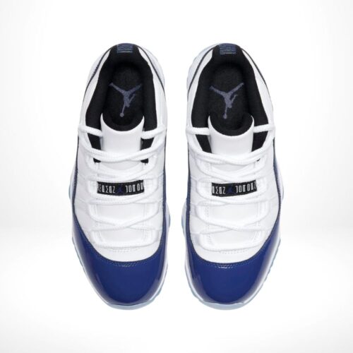 Top-down view of the Air Jordan 11