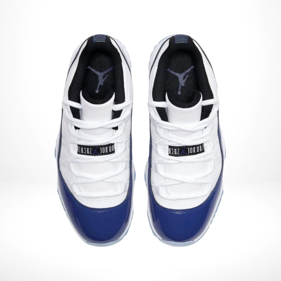 Top-down view of the Air Jordan 11
