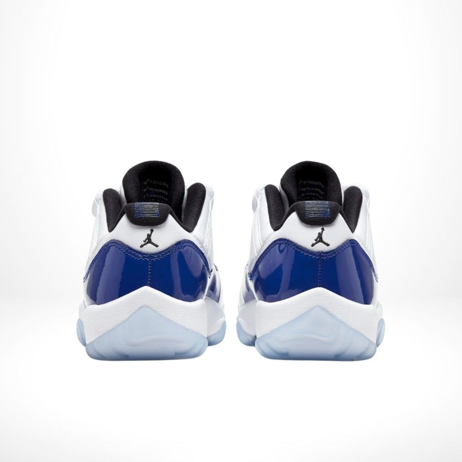 Rear view of the Air Jordan 11