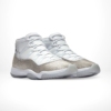 Angled front view of a full pair of Air Jordan 11