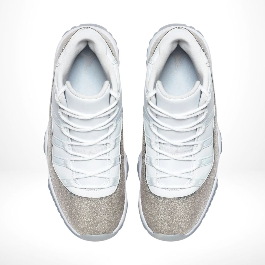 Top-down view of the Air Jordan 11