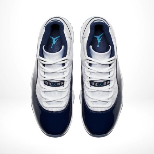 Top-down view of the Air Jordan 11