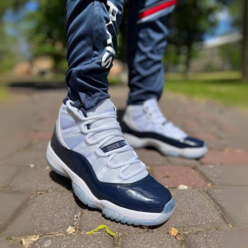 On-foot of the Air Jordan 11