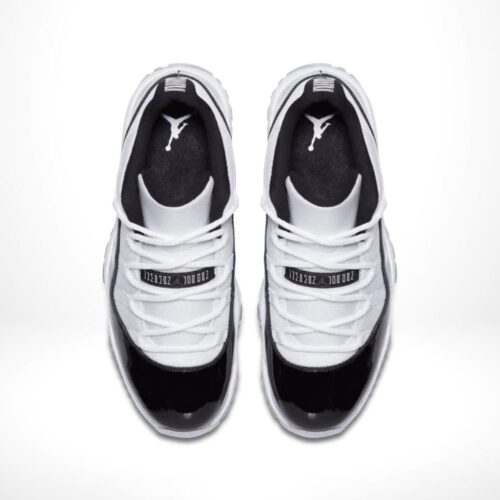 Top-down view of the Air Jordan 11