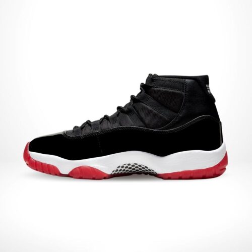Medial side view of the Air Jordan 11