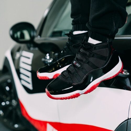 On-foot of the Air Jordan 11