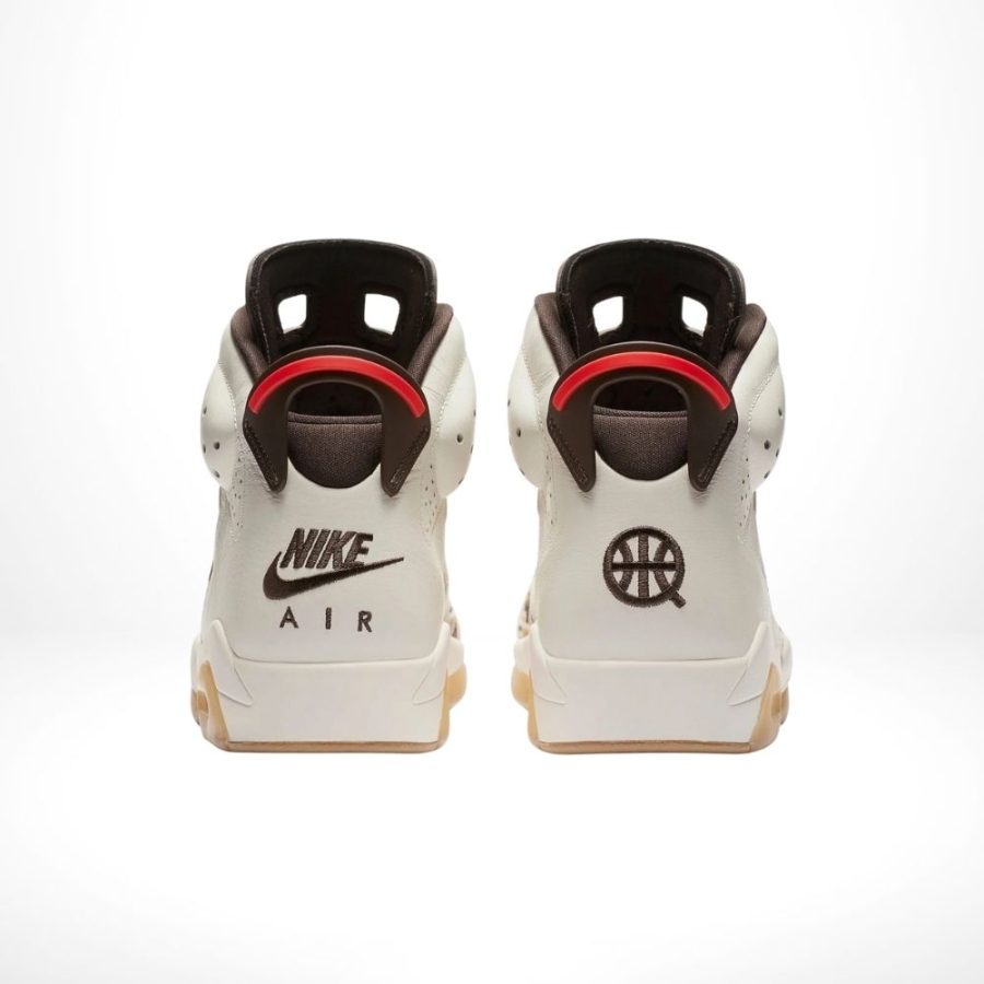 Rear view of the Air Jordan 6