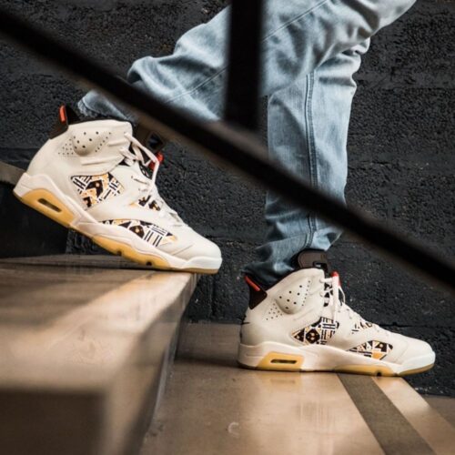 On-foot of the Air Jordan 6