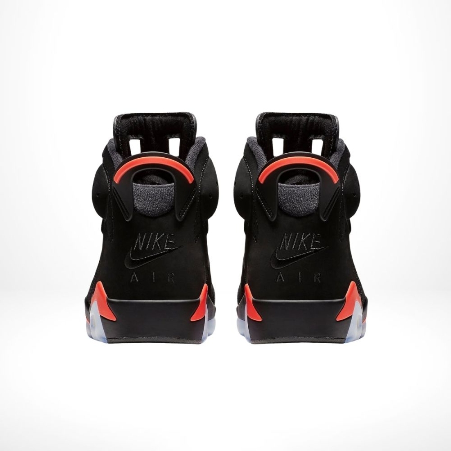 Rear view of the Air Jordan 6