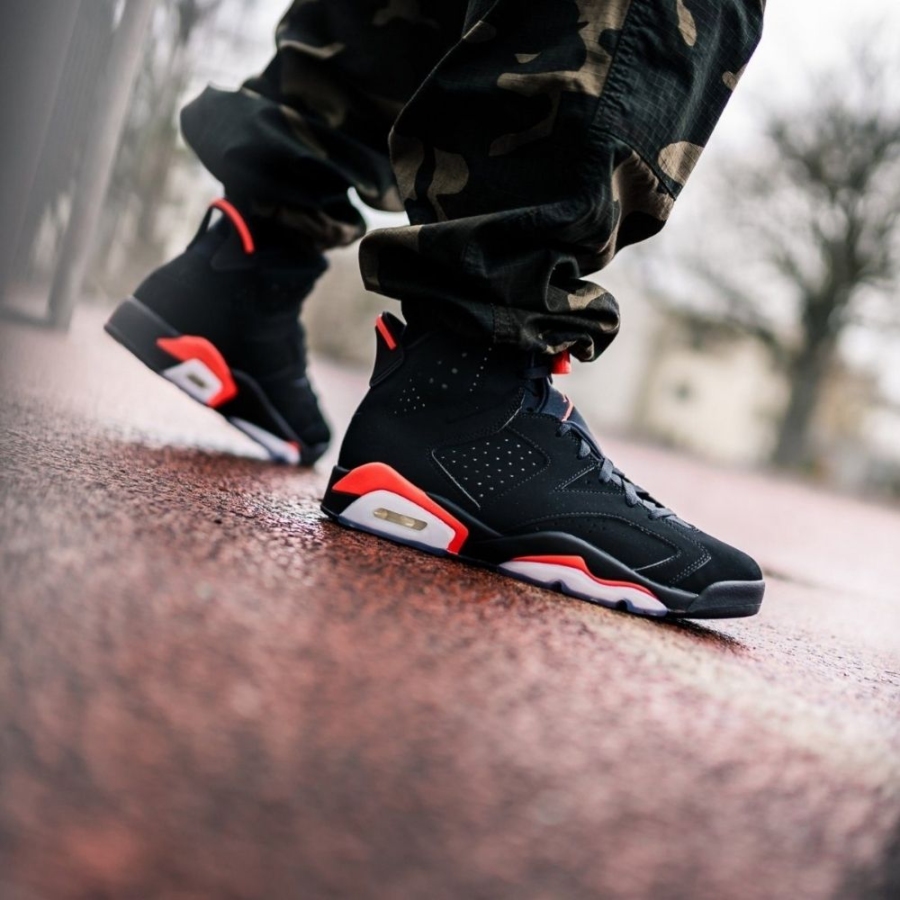 On-foot of the Air Jordan 6