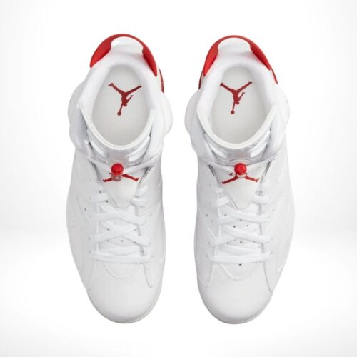 Top-down view of the Air Jordan 6