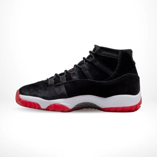 Medial side view of the Air Jordan 11