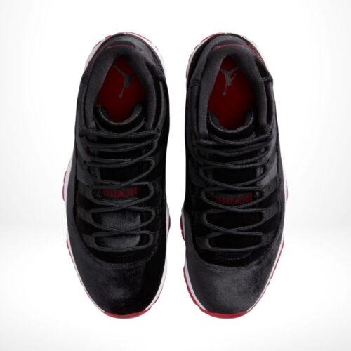 Top-down view of the Air Jordan 11