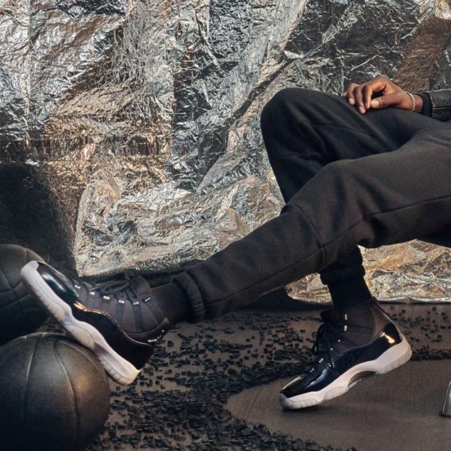 On-foot of the Air Jordan 11