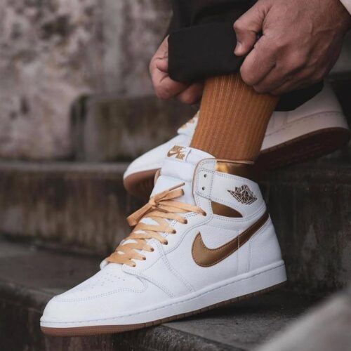 On-foot of the Air Jordan 1