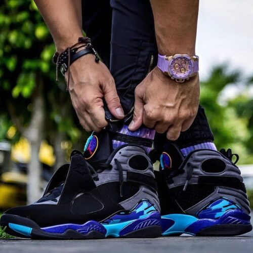 On-foot of the Air Jordan 8