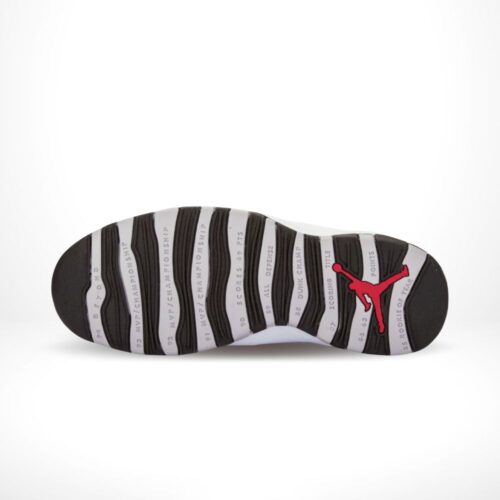 Bottom view of the Air Jordan 10