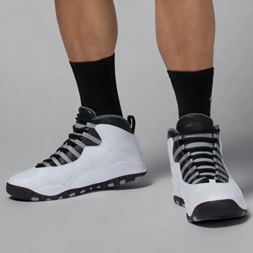 On-foot of the Air Jordan 10