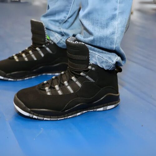 On-foot of the Air Jordan 10
