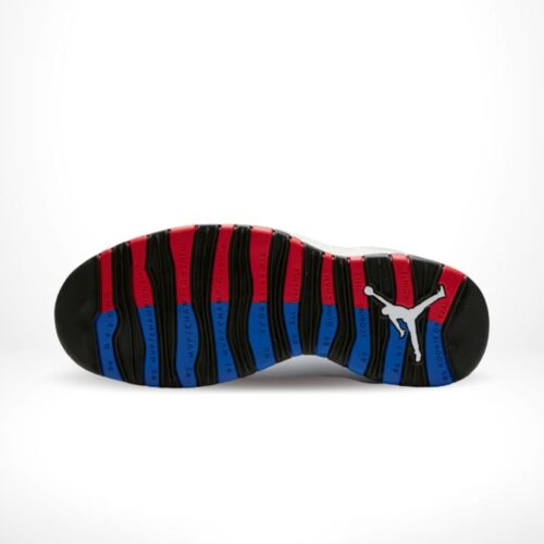 Bottom view of the Air Jordan 10