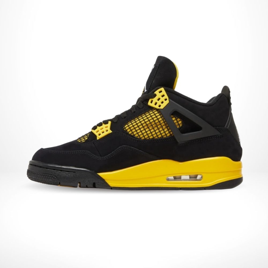 Medial side view of the Air Jordan 4