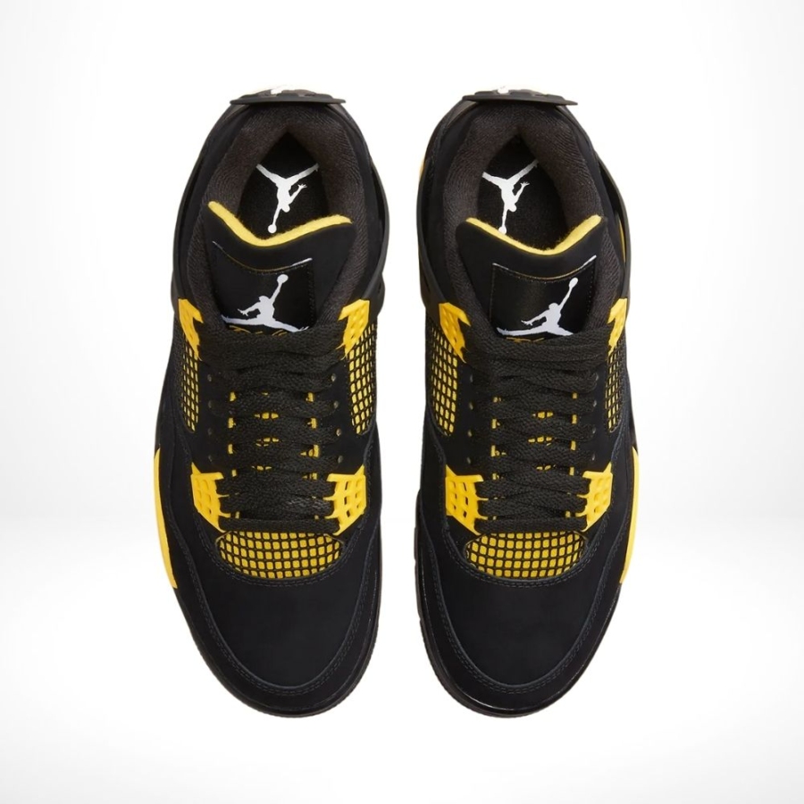 Top-down view of the Air Jordan 4