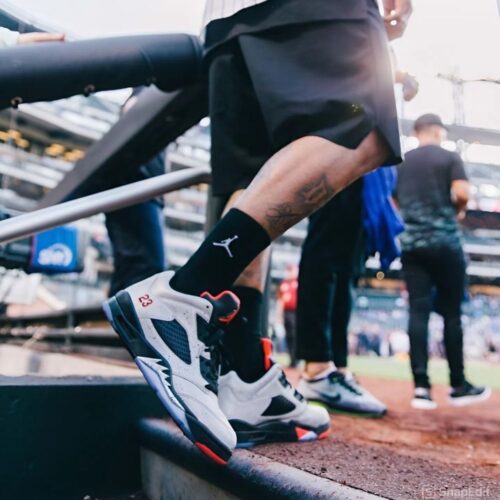 On-foot of the Air Jordan 5