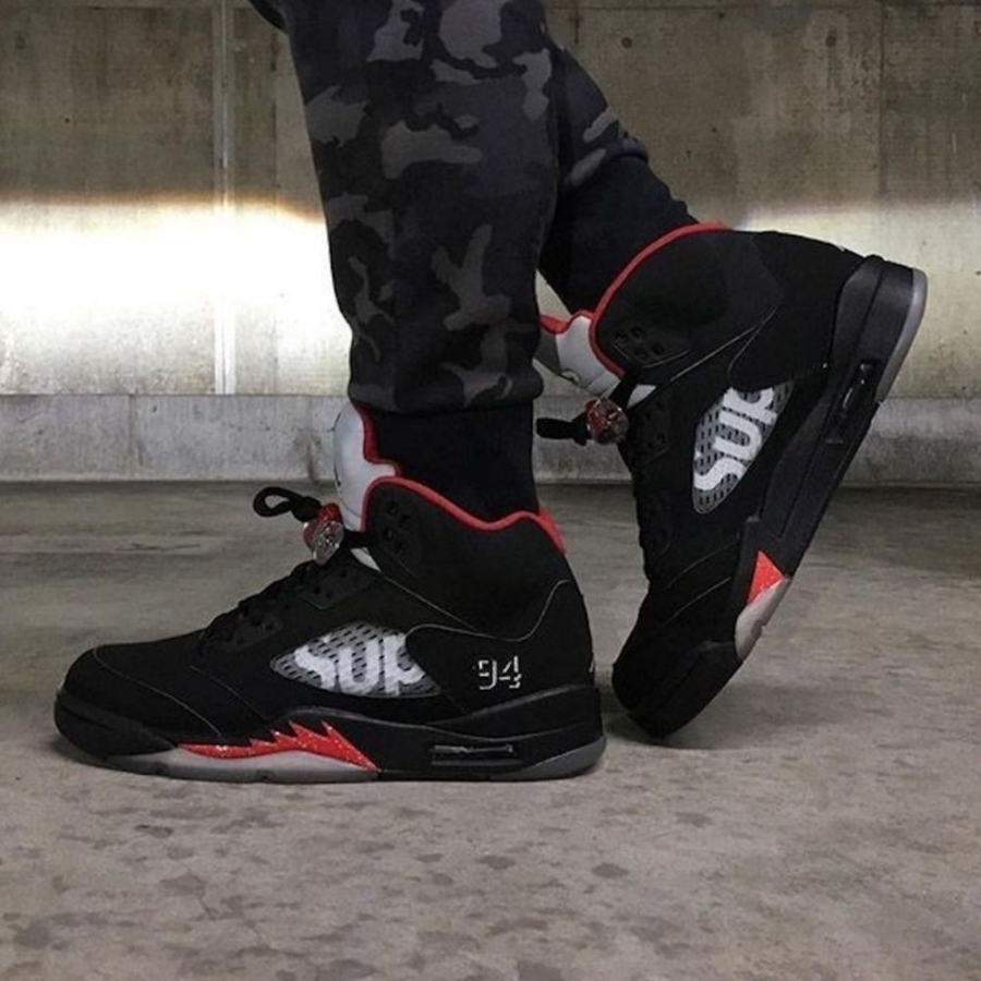 On-foot of the Air Jordan 5