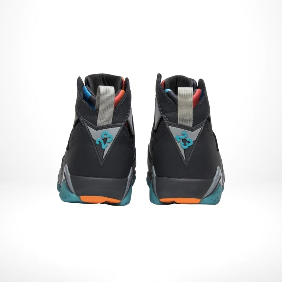 Rear view of the Air Jordan 7