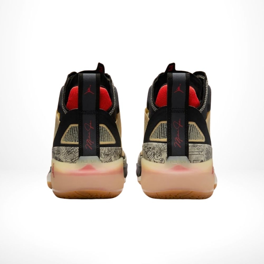 Rear view of the Air Jordan 37