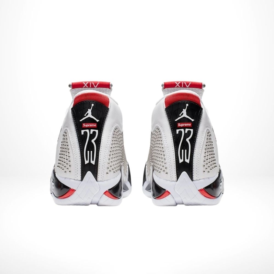 Rear view of the Air Jordan 14
