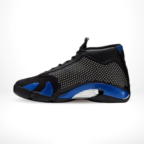 Medial side view of the Air Jordan 14