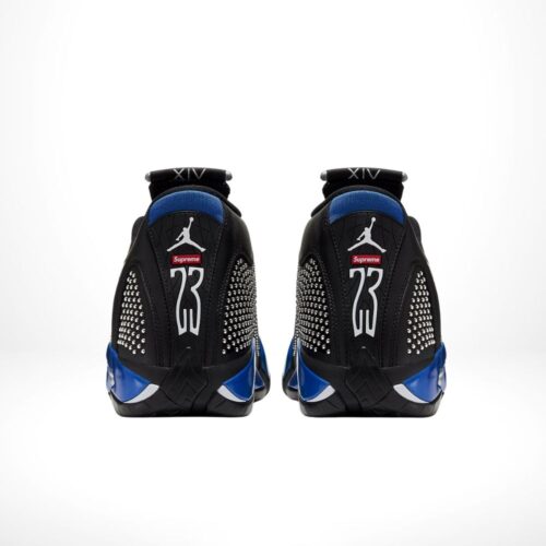 Rear view of the Air Jordan 14
