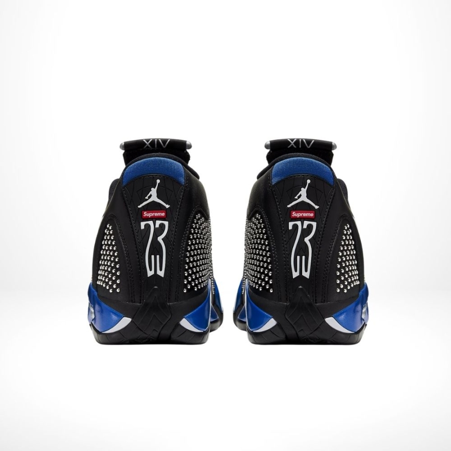 Rear view of the Air Jordan 14