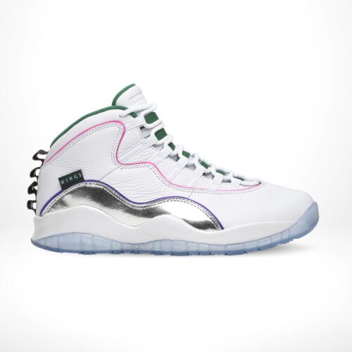 Side view of the Air Jordan 10