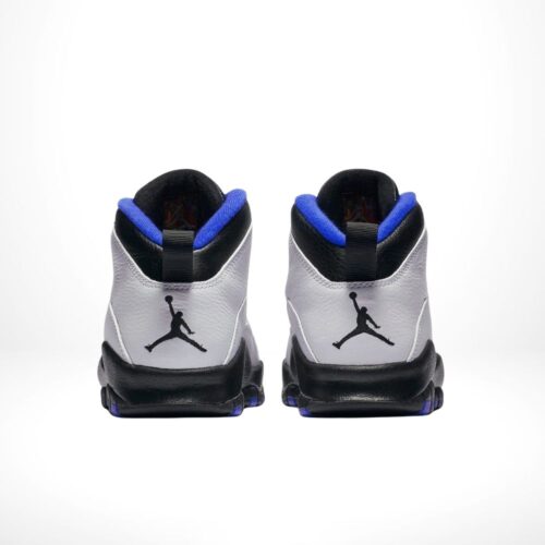 Rear view of the Air Jordan 10