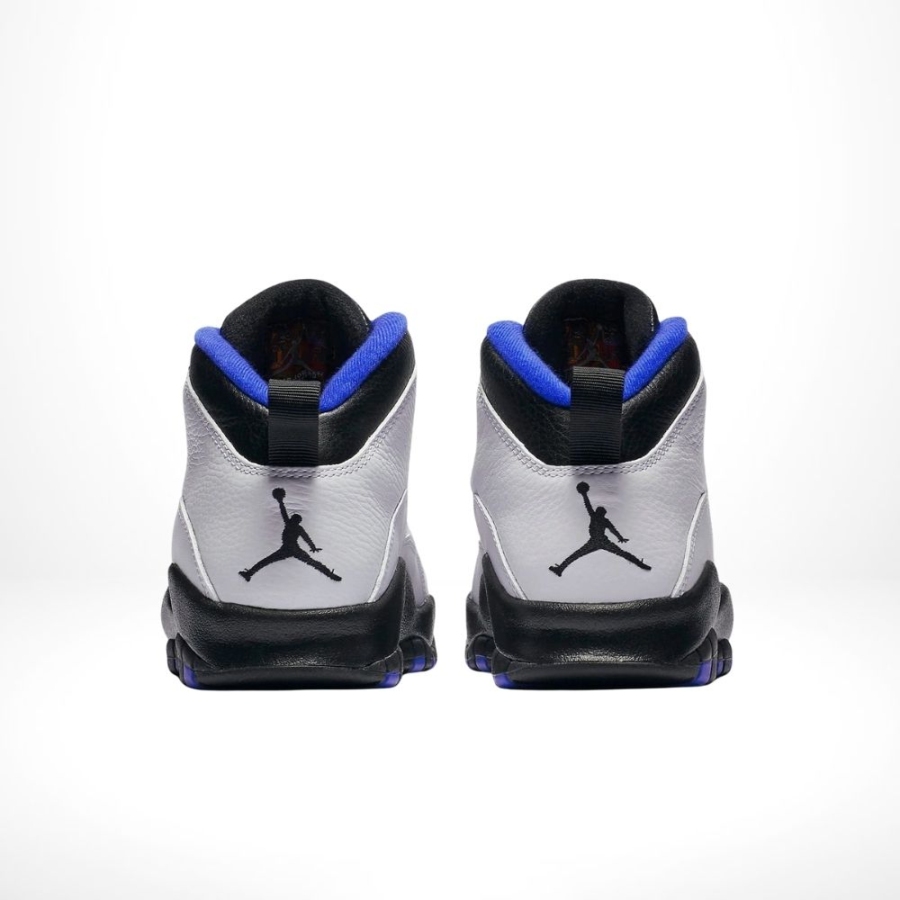 Rear view of the Air Jordan 10
