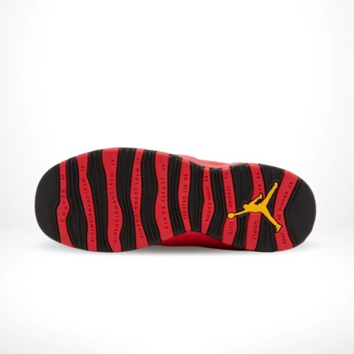Bottom view of the Air Jordan 10
