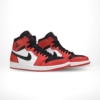 Angled front view of a full pair of Air Jordan 1